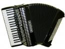 Piano accordion of 37 key and 114 bass with converter to melody bass
