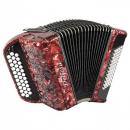 Chromatic button accordion of 34 notes and buttons of B-system and 60 bass with A Mano reeds