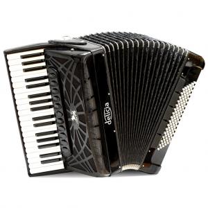 Piano accordion of 37 key and 96 bass with special reeds 
